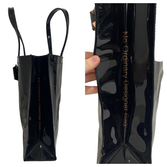 Ted Baker London Black Large Knot Bow Icon Tote Bag - shiny - black - Large - Picture 10 of 15